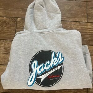 Jacks surfboards hoodies size extra large boys.